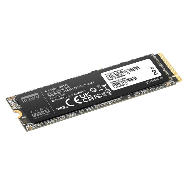 Klevv Cras C730 2tb Nvme Pcie Gen3 X4 Okuma 3700mb Yazma 2800mb M 2 Ssd K02tbm2sp0 C73 2 Yil Birebir Degisim Garantili 2