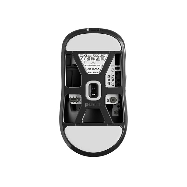 Pulsar X2 Crazylight Xs 1 Sensor Jet Black Kablosuz Size 1 Mini Simetrik Gaming Mouse Px2cl107 4