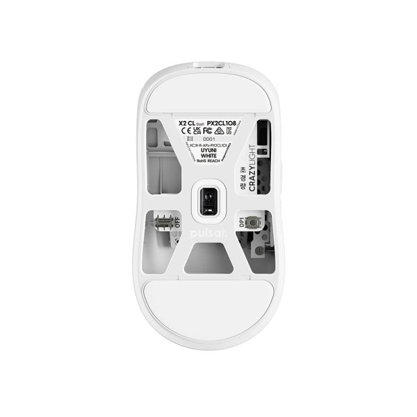 Pulsar X2 Crazylight Xs 1 Sensor Uyuni White Kablosuz Size 1 Mini Simetrik Gaming Mouse Px2cl108 4