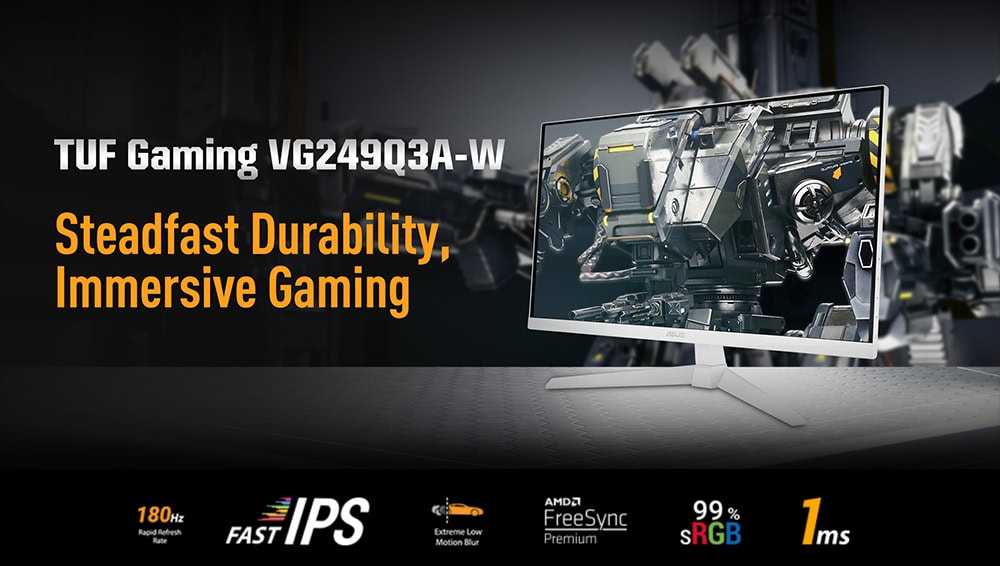 ASUS TUF Gaming VG249Q3A-W Gaming Monitör H3