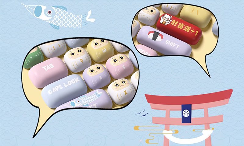 PBT Boya Alt Tuş Başlıkları