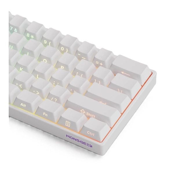 Akko Monsgeek Fun60 Max Shine Through White Hall Effect Manyetik Switch Argb Kablosuz Hotswap Mekanik Gaming Klavye 7
