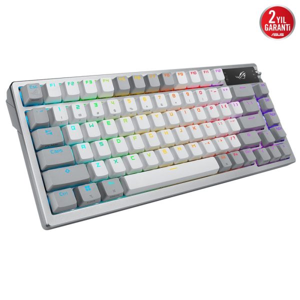 Asus Rog Azoth 75 Nx Snow Switch Rgb Kablosuz Hotswap Ingilizce Beyaz Mekanik Gaming Klavye 5