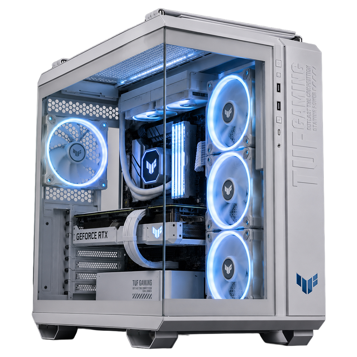 ASUS TUF Gaming GT502 Horizon ARGB Beyaz Kasa - Gaming.Gen.TR