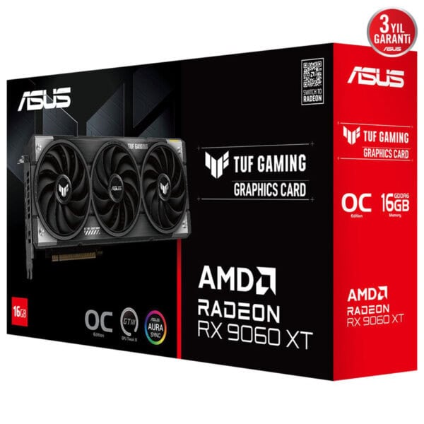 Asus Tuf Gaming Radeon Rx 9060 Xt Oc 16gb Gddr6 128 Bit Ekran Karti 12