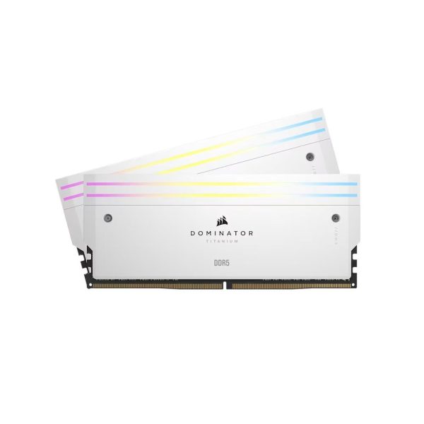 Corsair Dominator Titanium Rgb 96gb 2x48gb 6400mhz Cl32 Intel Xmp 3 0 Ddr5 Beyaz Ram Cmp96gx5m2b6400c32w 1