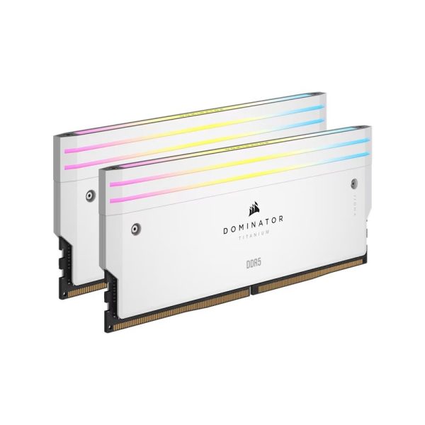 Corsair Dominator Titanium Rgb 96gb 2x48gb 6400mhz Cl32 Intel Xmp 3 0 Ddr5 Beyaz Ram Cmp96gx5m2b6400c32w 2