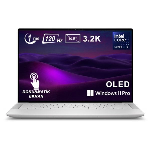 Dell Xps 14 9440 Intel Core Ultra 7 155h 32gb Lpddr5x 1tb Ssd 14 5 Inc 3 2k 120hz 1ms Oled W11 Pro Dokunmatik Laptop Xps9440ctov1wp Y1