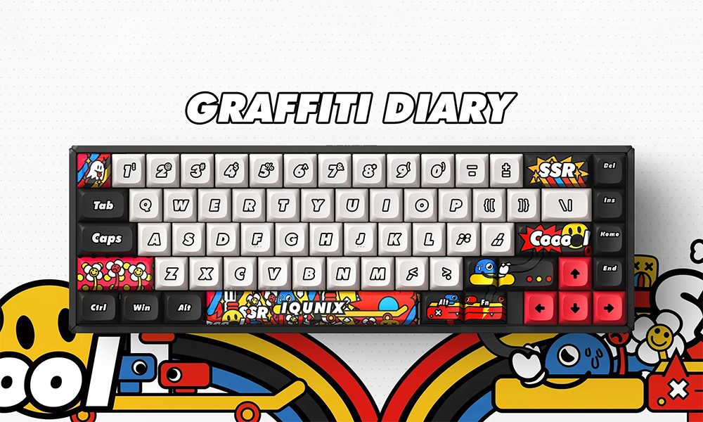 IQUNIX F65 Graffiti Diary