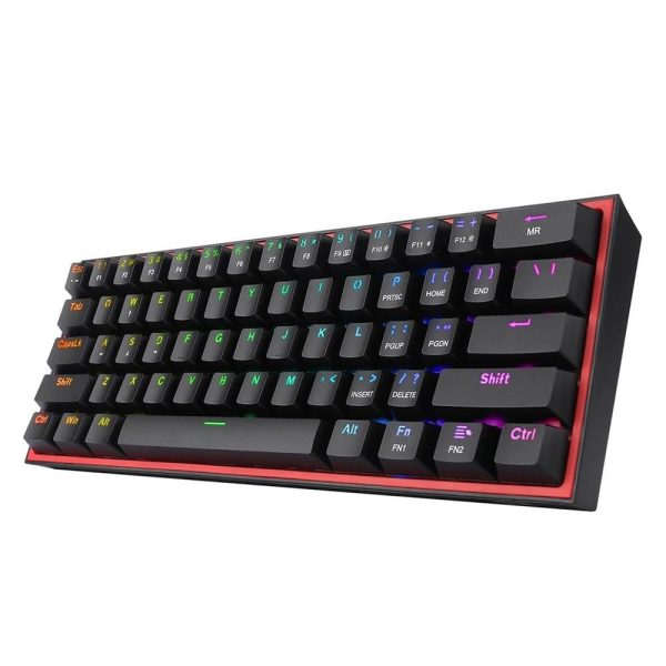 Redragon K617 Fizz 60 Red Switch Rgb Hotswap Turkce Siyah Mekanik Gaming Klavye 2