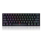 Redragon K630 Dragonborn %60 Blue Switch RGB Hotswap Türkçe Siyah Mekanik Gaming Klavye