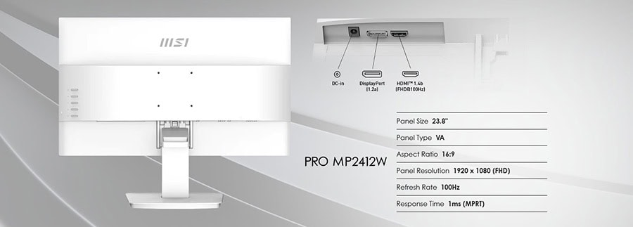 MSI PRO MP2412W Monitör H16