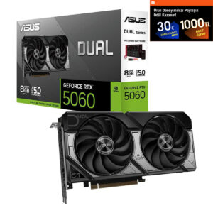 Asus Dual Geforce Rtx 5060 8gb Gddr7 128 Bit Dlss 4 Ekran Kartı 1