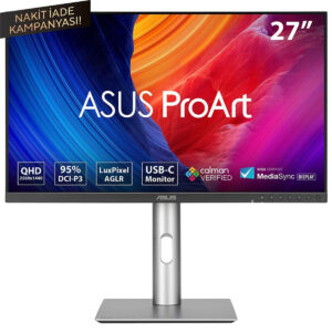 Asus Proart Pa278cfrv 27 Inç 100hz 5ms 2k Qhd Adaptive Sync Ips Pivot Monitör 1