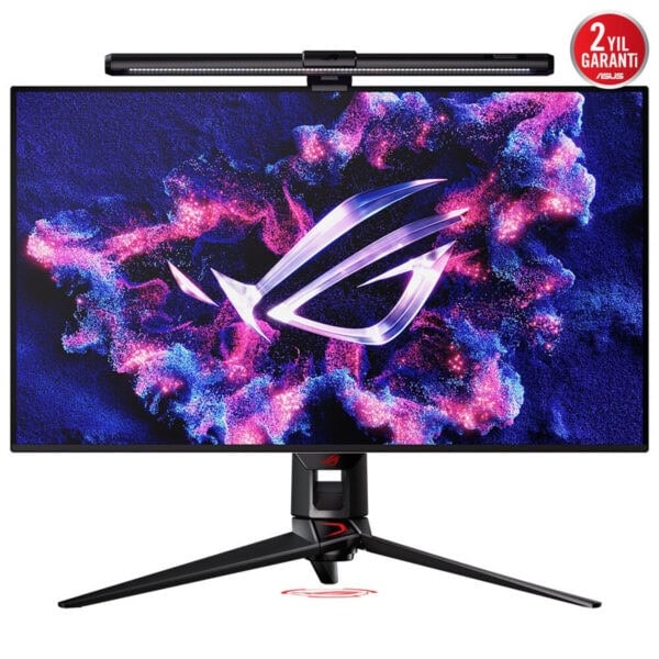 Yüksek kaliteli ASUS ROG oyun monitörü, 27 inç 144Hz 1ms IPS ekran, NVIDIA G-SYNC desteği ve RGB aydınlatma ile profesyonel oyun deneyimi sağlar.