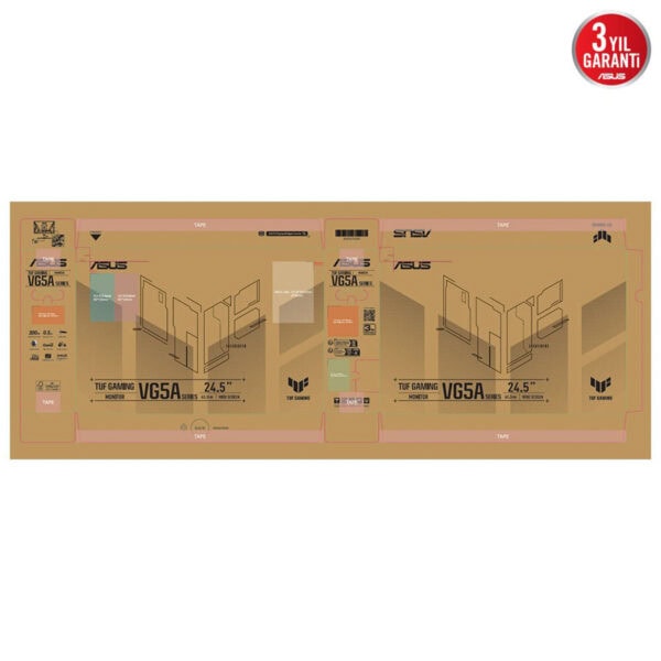 Asus Tuf Gaming Vg257q5a 24.5 Inç 200hz 0.5ms Full Hd Adaptive Sync Va Gaming Monitör 9