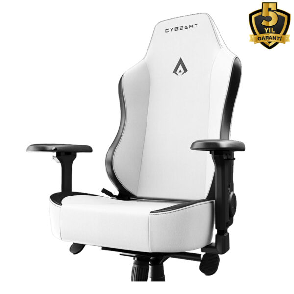 Cybeart Apex Series Arctic White Pu Deri Bel Destekli 4d Hafizali Yastik Oyuncu Koltugu Y2