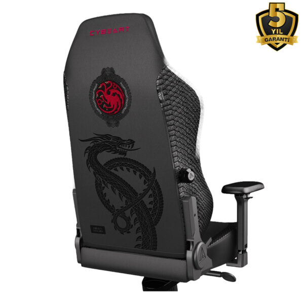 Cybeart Game Of Thrones Series House Targaryen Edition Pu Deri Bel Destekli 4d Hafizali Yastik Oyuncu Koltugu Y3
