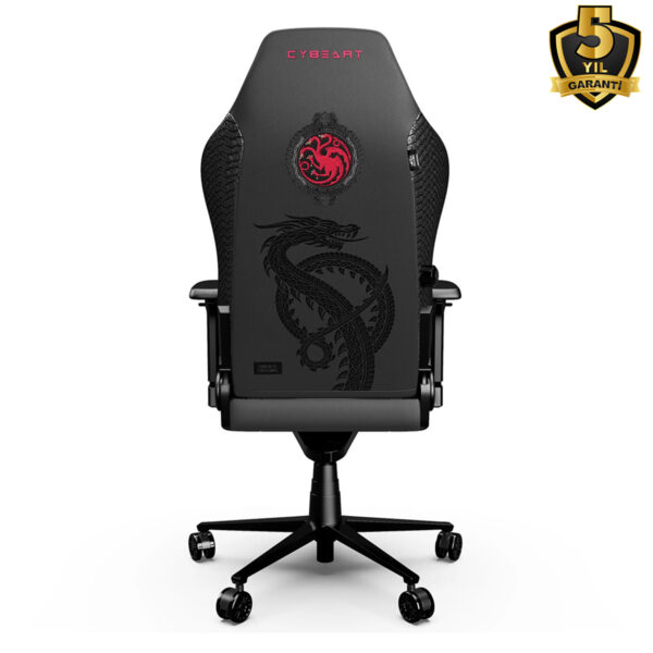 Cybeart Game Of Thrones Series House Targaryen Edition Pu Deri Bel Destekli 4d Hafizali Yastik Oyuncu Koltugu Y4