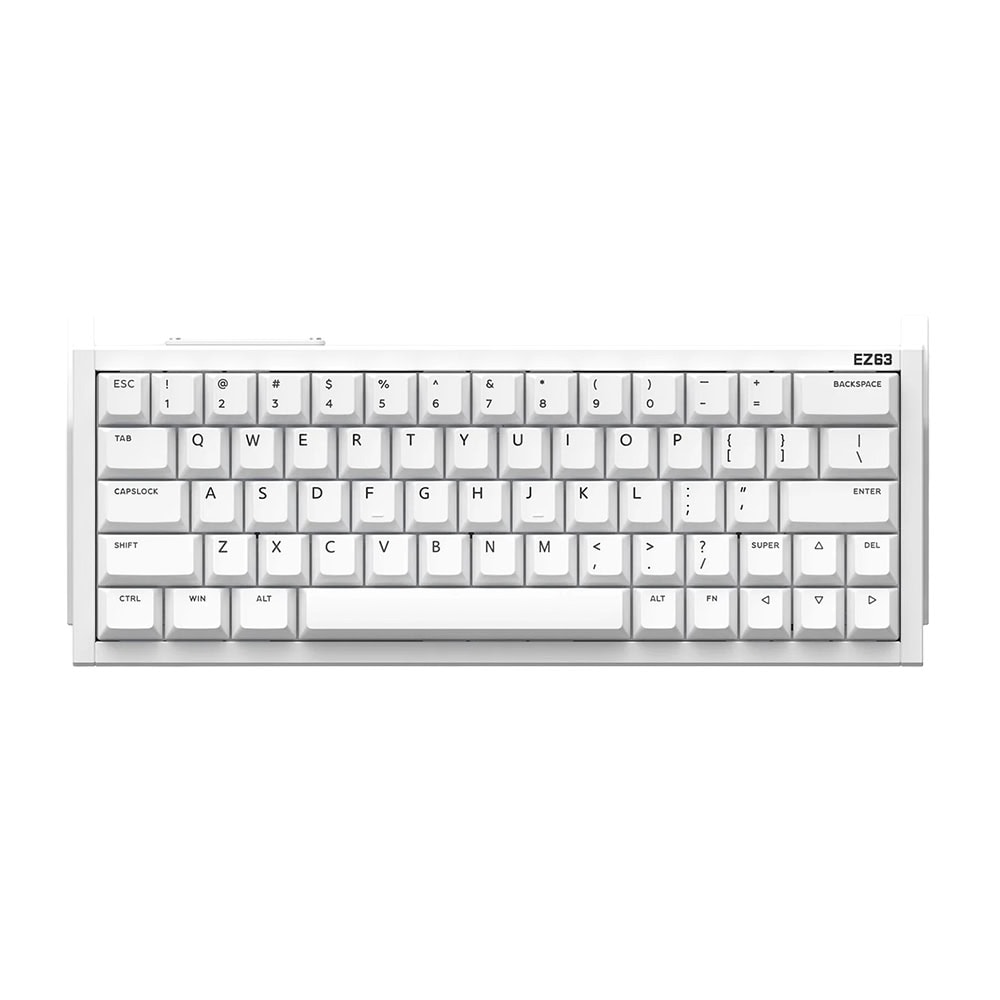 Kiwibean IQUNIX EZ63 White Hall Effect Magnetic Jade Pro Manyetik Switch 8K