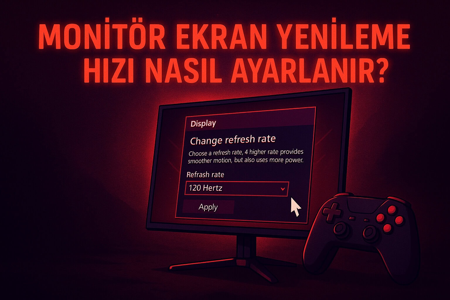 Monitor Ekran Yenileme Hizi Nasil Ayarlanir
