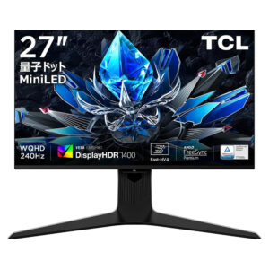 Tcl Quantum 27r73q 27 Inc 240hz 1ms 2k Wqhd Freesync Premium Mini Led Pivot Gaming Monitor G1