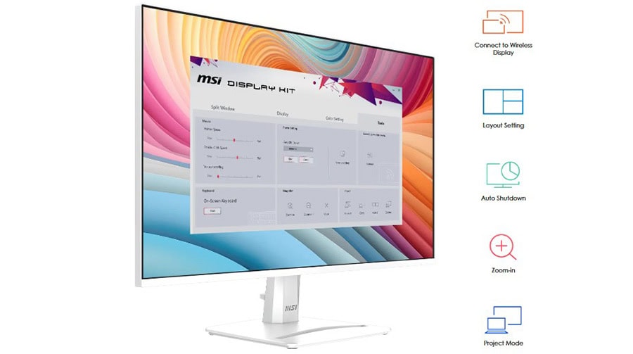 MSI PRO MP251W E2 24.5 inç 120Hz 1ms Full HD Adaptive Sync IPS Beyaz Monitör H15