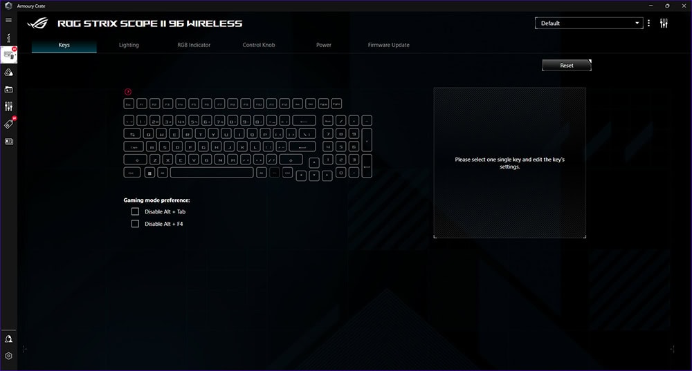 ASUS ROG Strix Scope II 96 NX Snow Switch Beyaz Mekanik Gaming Klavye H19