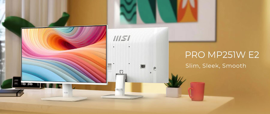 MSI PRO MP251W E2 24.5 inç 120Hz 1ms Full HD Adaptive Sync IPS Beyaz Monitör H2
