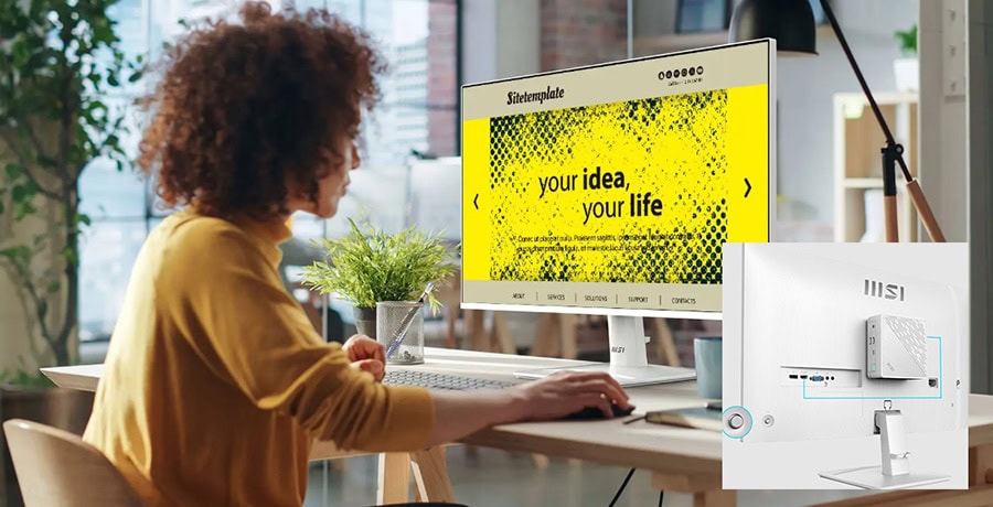 MSI PRO MP251W E2 24.5 inç 120Hz 1ms Full HD Adaptive Sync IPS Beyaz Monitör H9