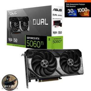 Asus Dual Geforce Rtx 5060 Ti 16gb Gddr7 128 Bit Dlss 4 Ekran Kartı 007 First Light Hediyeli 1