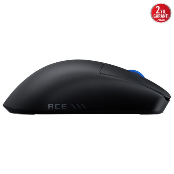 Yüksek kaliteli siyah gaming mouse, ergonomik tasarım ve hassas tekerlek ile oyuncular için optimize edilmiştir. Asus ACE serisi, dayanıklı ve performans odaklı oyun ekipmanları içerir.