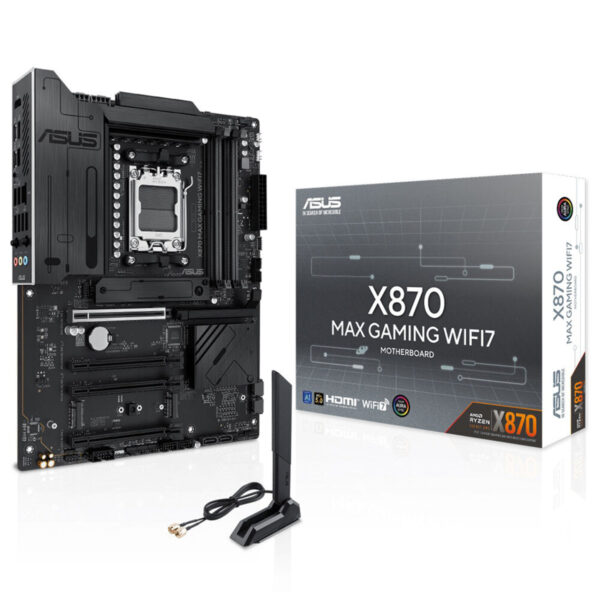 Asus X870 Max Gaming Wifi7 8000mhz Oc Ddr5 Soket Am5 M 2 Hdmi Usb4 Atx Anakart 1