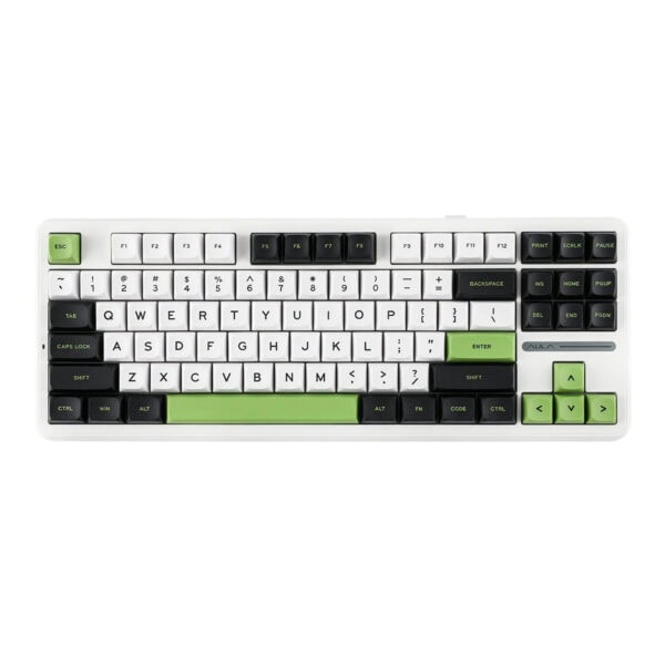 Epomaker X Aula F87 Pro White Green Leobog Greywood V4 Switch Rgb Kablosuz Hotswap Mekanik Gaming Klavye 2