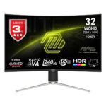 MSI MAG 325CQRXF E2 31.5 inç 240Hz 0.5ms 2K WQHD FreeSync Premium Rapid VA Kavisli Gaming Monitör