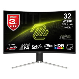 Msi Mag 325cqrxf E2 31 5 Inc 240hz 0 5ms 2k Wqhd Freesync Premium Rapid Va Kavisli Gaming Monitor 1