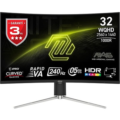 MSI MAG 325CQRXF E2 Gaming Monitör h1