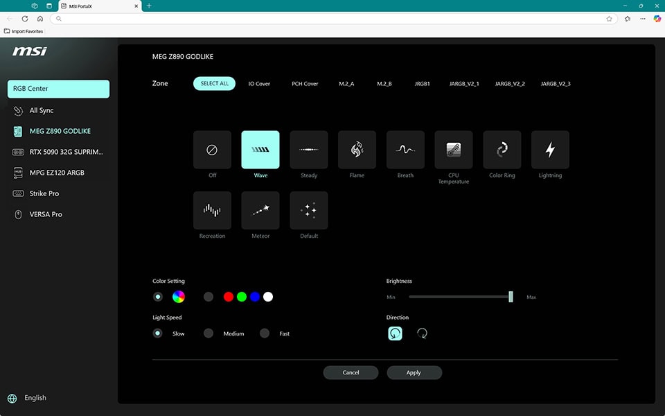 Msi Yeni Rgb Kontrol Web Sitesini Duyurdu Msi Portalx Tum Msi Aydinlatma Efektlerini Tek Tikla Senkronize Edin