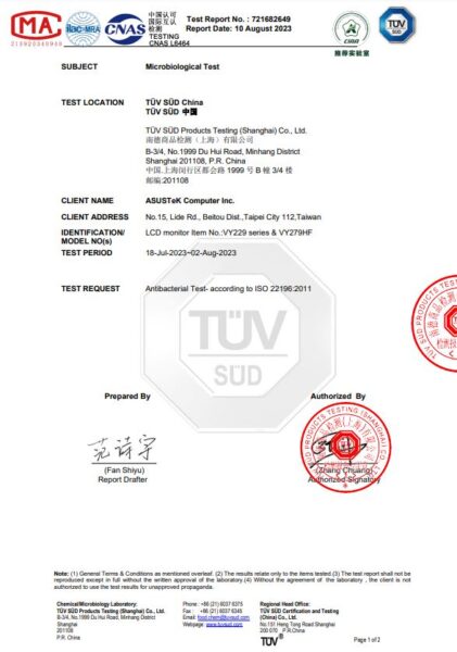 ASUS VY229Q Monitör H12