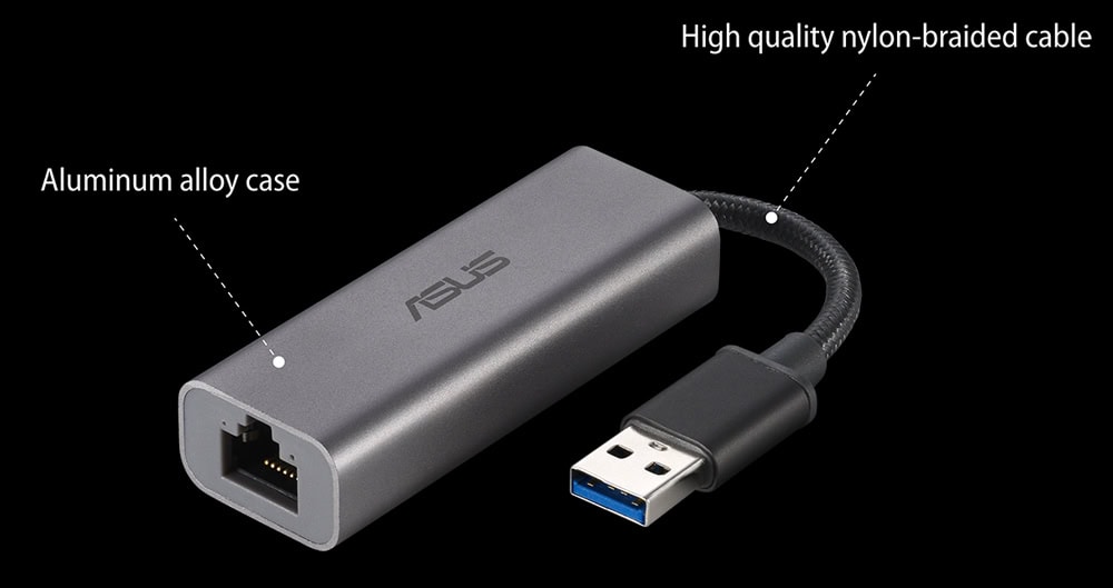 ASUS USB-C2500 2.5 Gigabit USB 3.2 Ethernet Adaptörü h5
