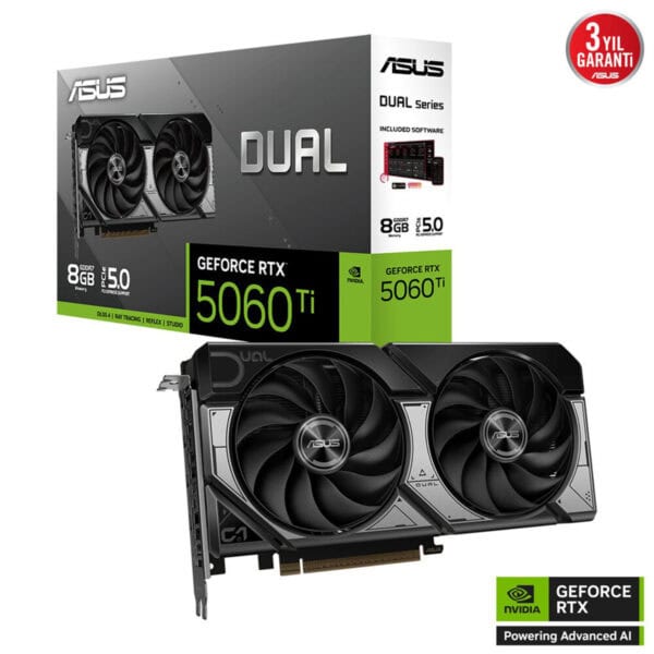 Asus Dual Geforce Rtx 5060 Ti 8gb Gddr7 128 Bit Dlss 4 Ekran Karti 2
