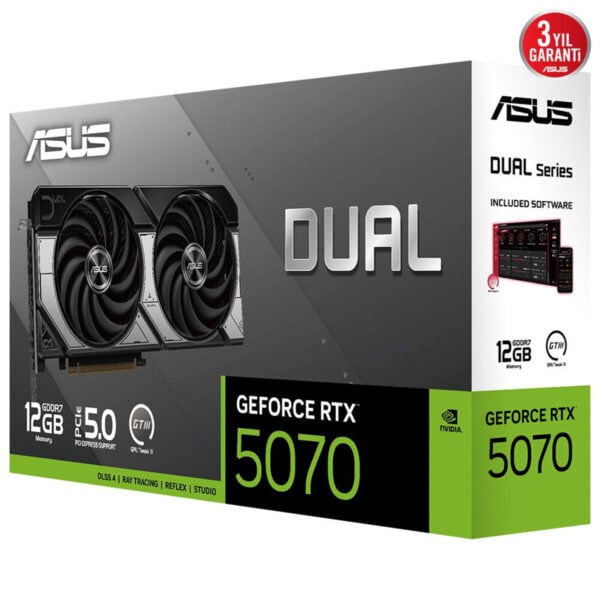 Asus Dual Geforce Rtx 5070 12gb Gddr7 192 Bit Dlss 4 Ekran Kartı 18