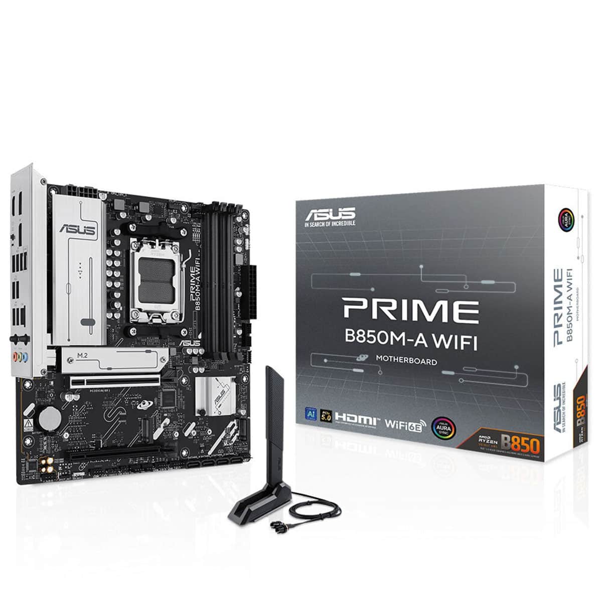 ASUS PRIME B850M-A WIFI 8000MHz DDR5 Soket AM5 M.2 HDMI DP mATX Anakart
