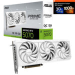 ASUS PRIME GeForce RTX 5070 OC 12GB GDDR7 192 Bit Beyaz DLSS 4 Ekran Kartı - PRAGMATA Hediyeli