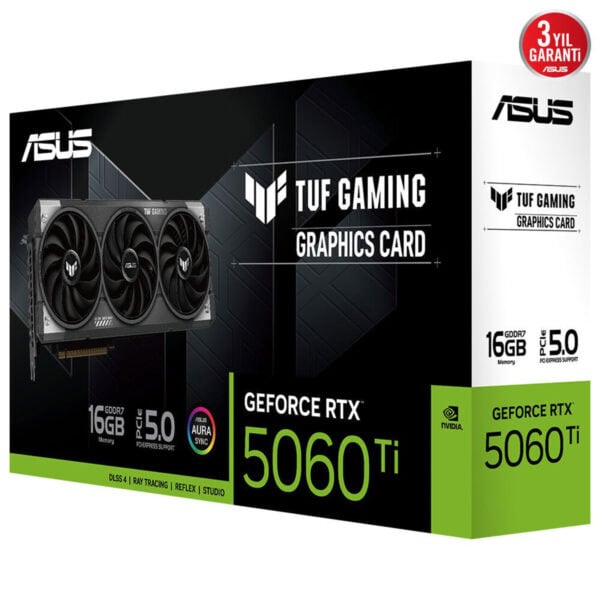 Asus Tuf Gaming Geforce Rtx 5060 Ti 16gb Gddr7 128 Bit Dlss 4 Ekran Karti 12