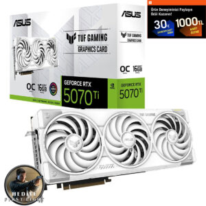 Asus Tuf Gaming Geforce Rtx 5070 Ti Oc 16gb Gddr7 256 Bit Beyaz Dlss 4 Ekran Kartı 007 First Light Hediyeli 1