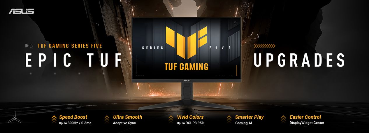 Asus Tuf Gaming Series Five Monitor Serisini Duyurdu
