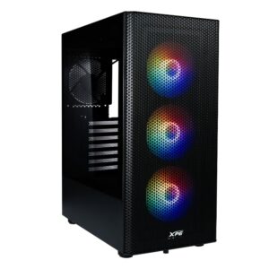 RGB aydınlatmalı, hava akışlı ve şık tasarımlı bilgisayar kasası, iç kısmı görünür cam panel ile yüksek performanslı oyun sistemleri için ideal.
