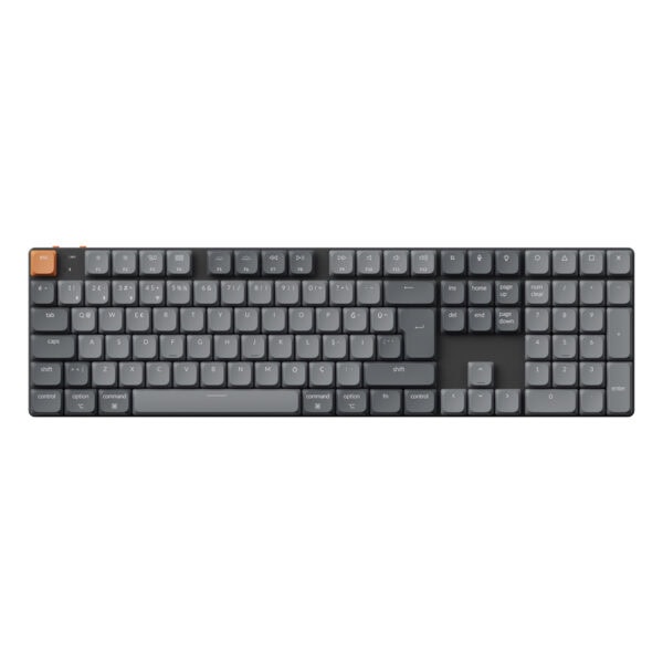 Keychron K5 Max Qmk Via Siyah 100 Low Profile Gateron Brown Switch Rgb Kablosuz Hotswap Mekanik Gaming Klavye K5m H3 Tr 1