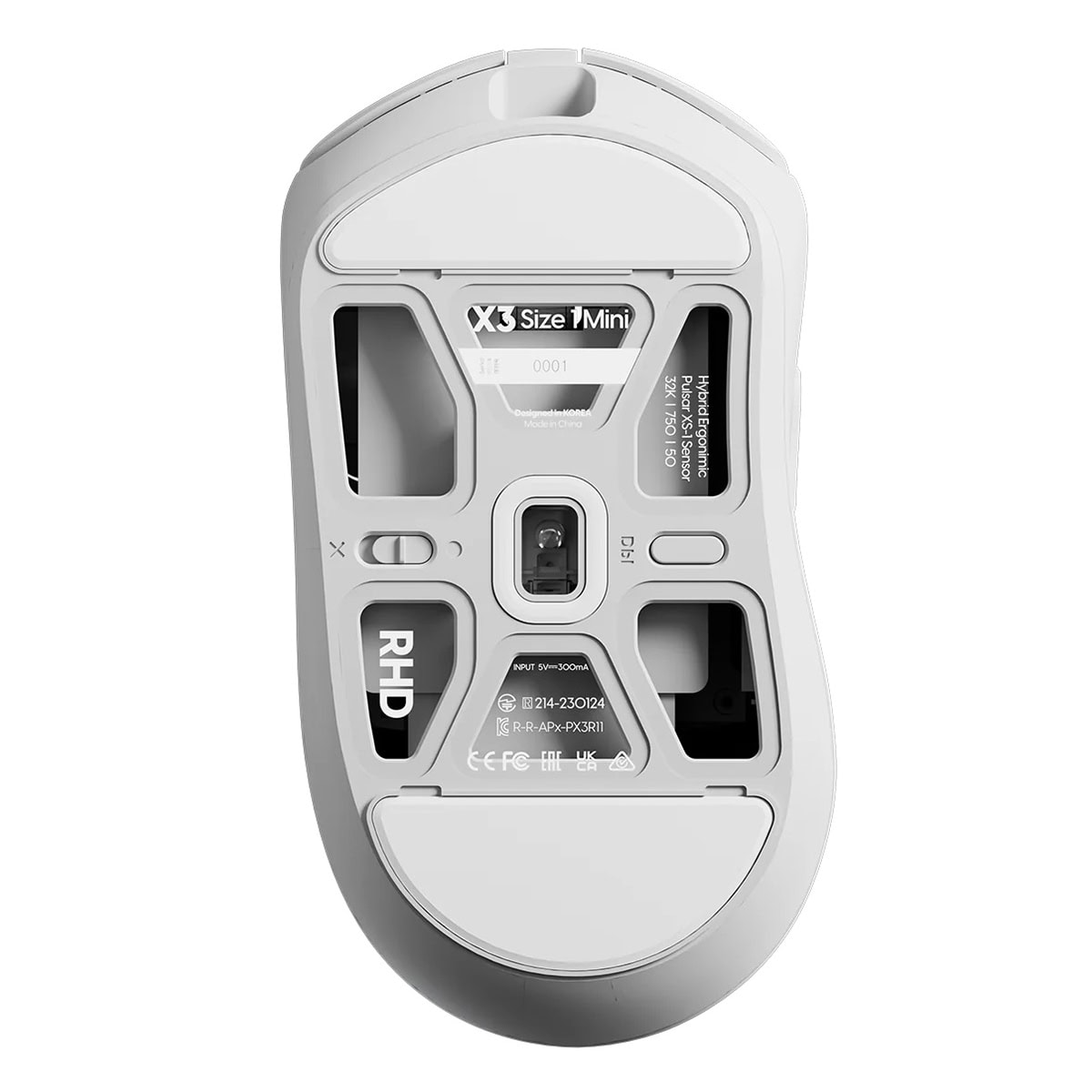 Pulsar X3 Beyaz Kablosuz Size 1 Mini Gaming Mouse - Gaming.Gen.TR